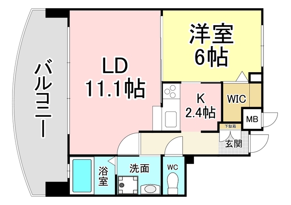 サンシャインプリンセス北九州の間取り