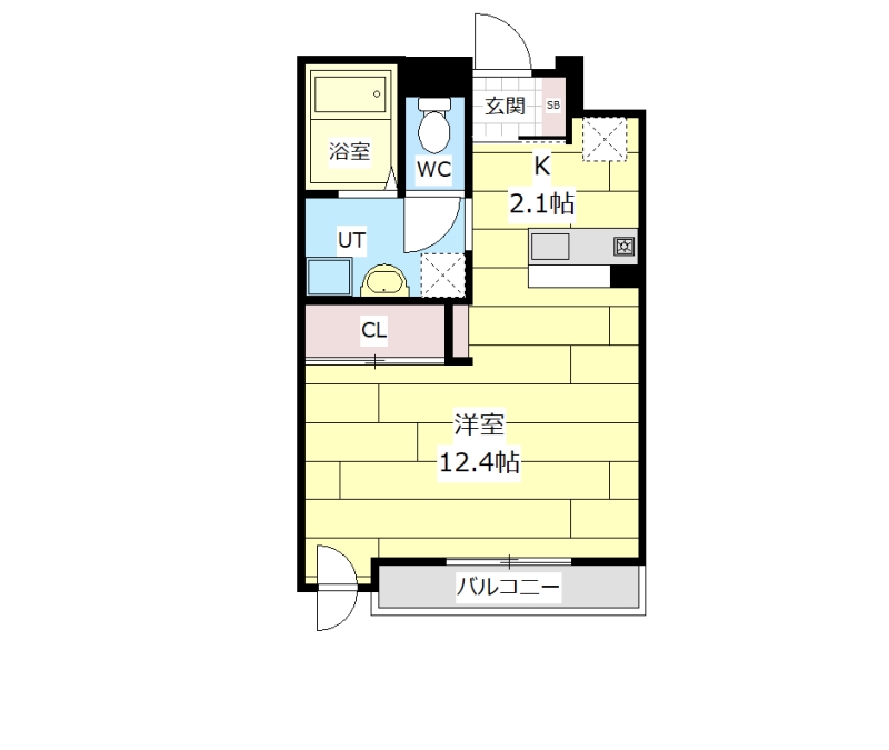 江別市文京台のマンションの間取り