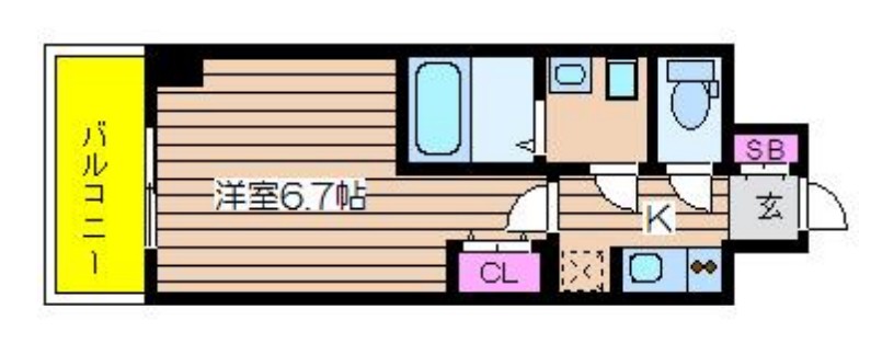 リーガル京町堀IIの間取り