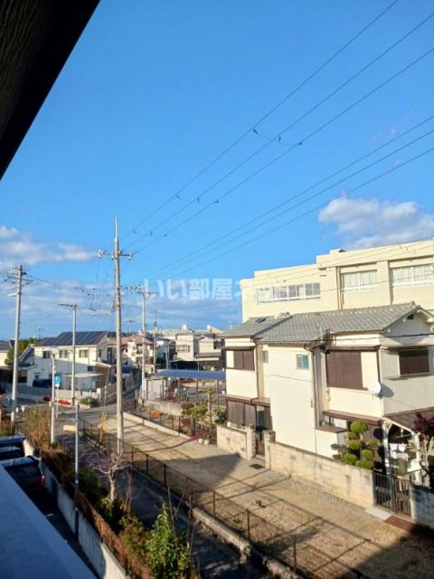 【岸和田市沼町のアパートの眺望】