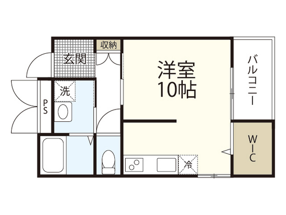 広島市佐伯区五日市駅前のアパートの間取り