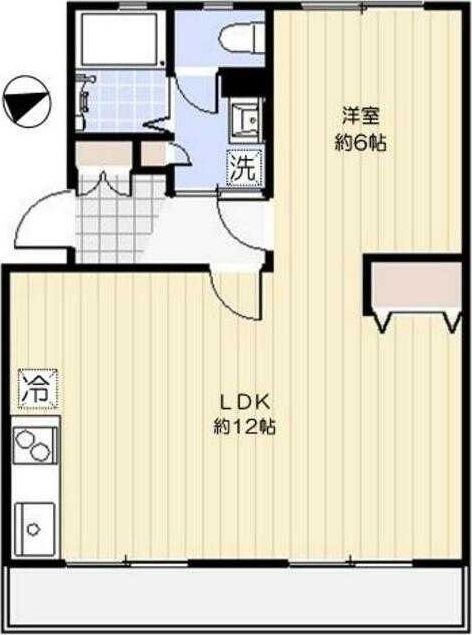 町田市小川のアパートの間取り