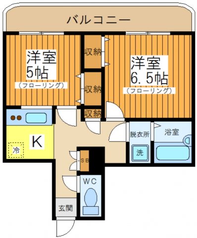 世田谷区赤堤のマンションの間取り