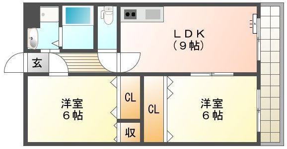 アーバン新徳田の間取り