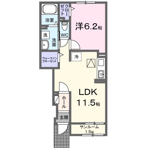 コンフォーティア　トクミツの間取り