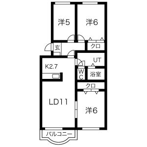 第二ブリリアント若草の間取り