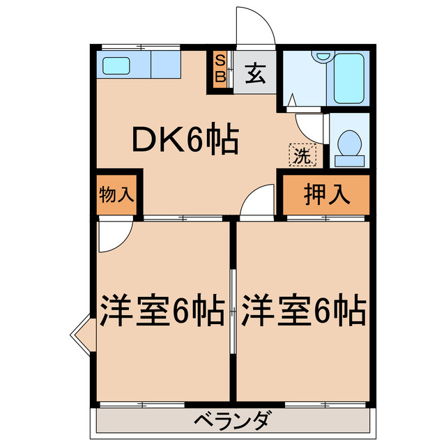 横浜市保土ケ谷区藤塚町のアパートの間取り