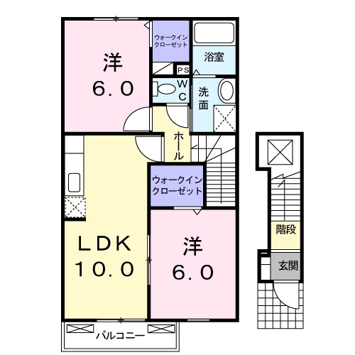 カルムメゾンＡの間取り