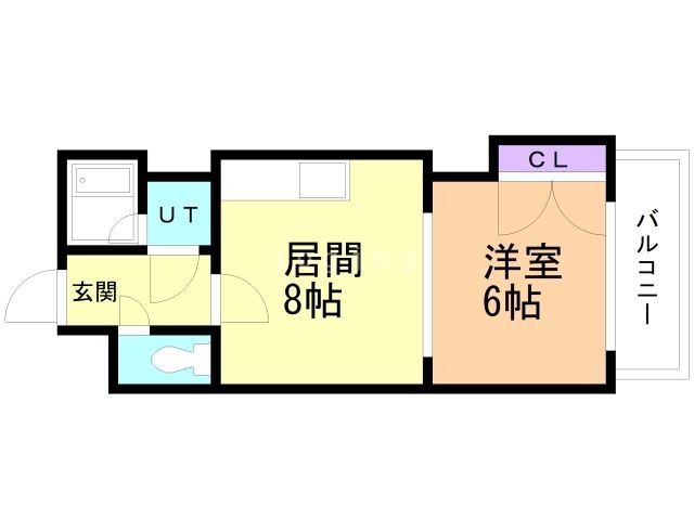 札幌市北区北三十二条西のマンションの間取り