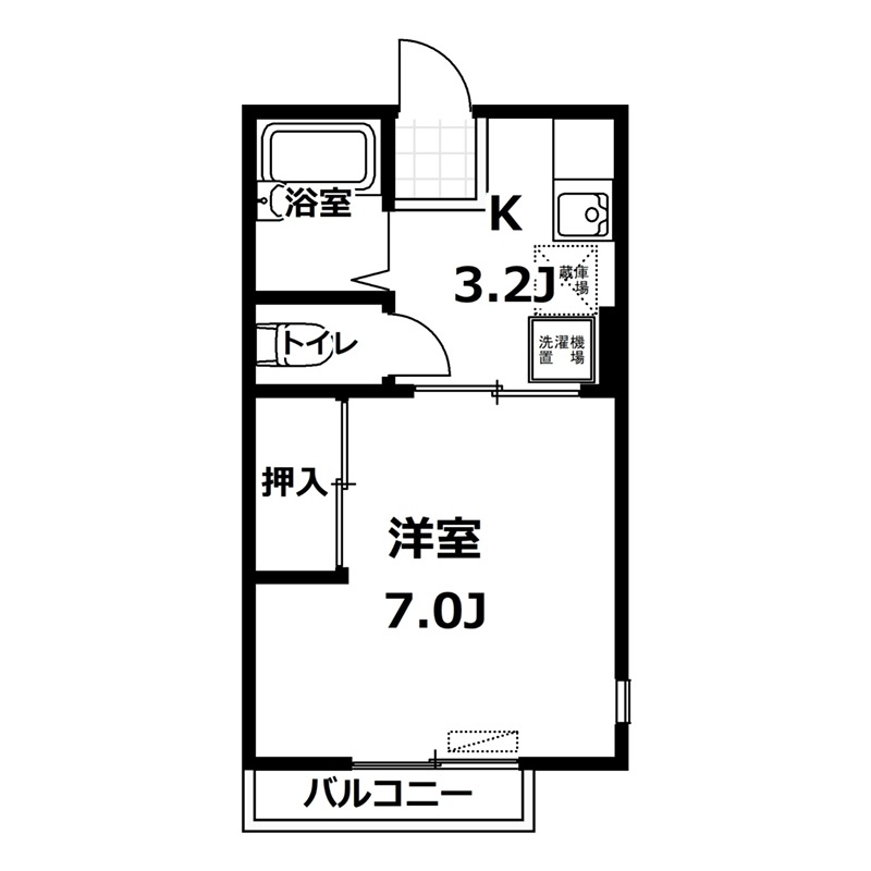 コーポふじの間取り