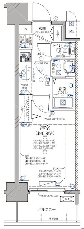 ディアレイシャス名古屋ステーションの間取り