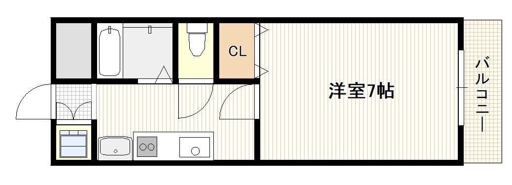 廿日市市可愛のマンションの間取り