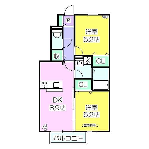 マイ・アミIIの間取り