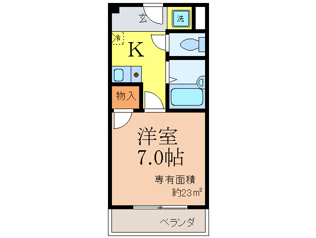 ジュネス大手の間取り