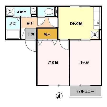 クレセントコートの間取り