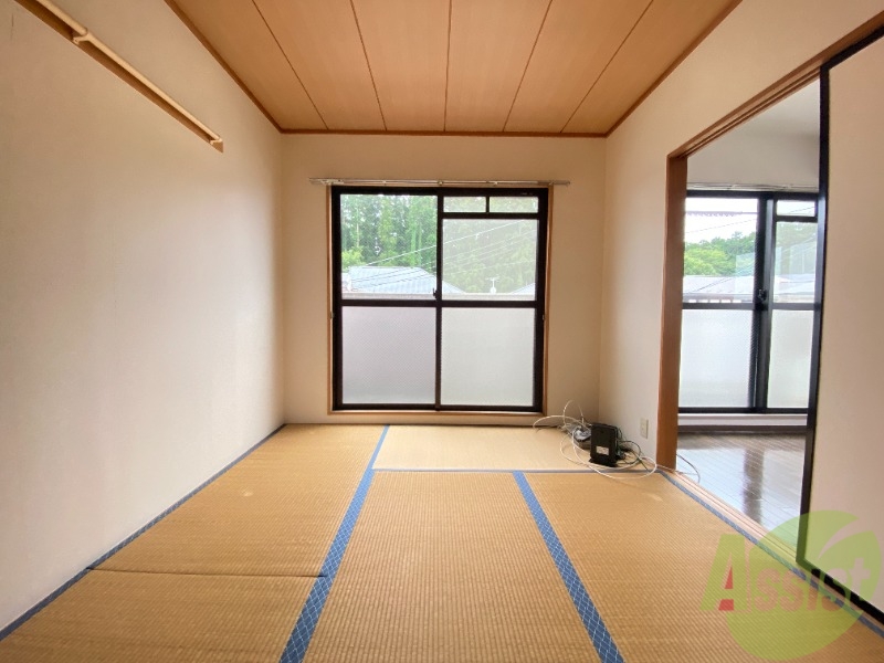 その他部屋・スペース　６帖の和室です。光が入ってきてお昼寝しやすそうです