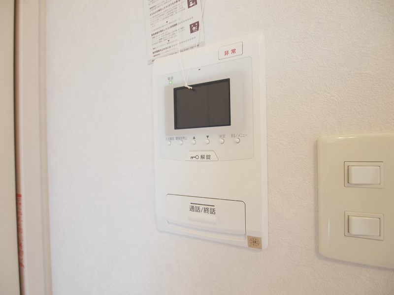 セキュリティ　TVモニタ付きです。