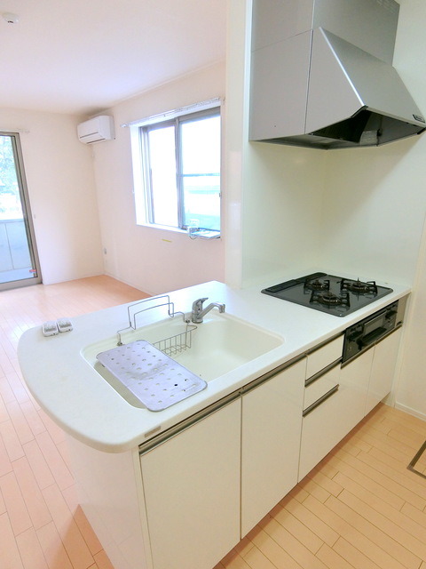 キッチン　★ガス3口システムキッチン★カウンターキッチン★