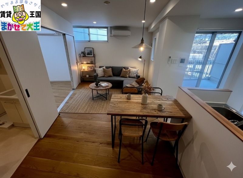 居室・リビング　家具・インテリアはＣＧです