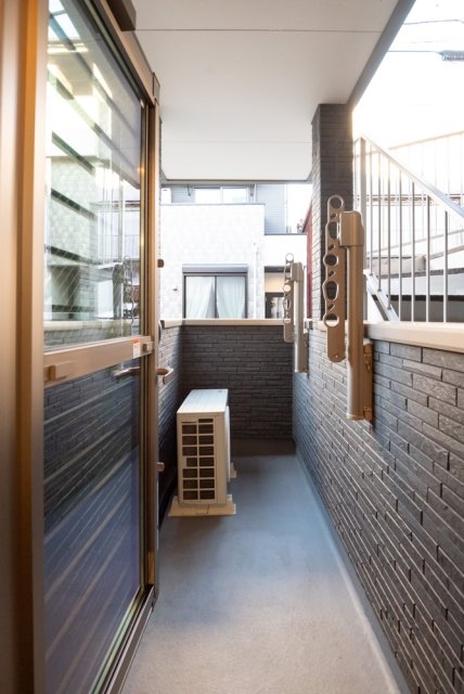 バルコニー　落ち着いた時間を過ごせるバルコニーです