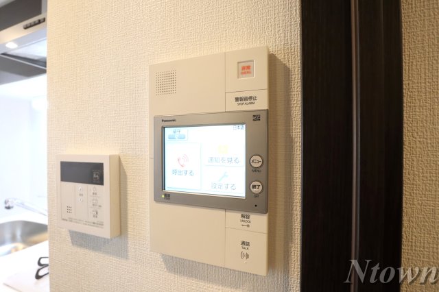 セキュリティ　モニター付きインターフォンです