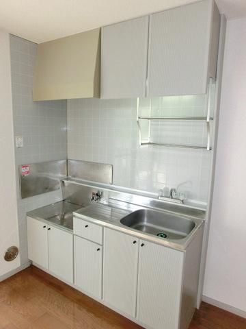 キッチン　２口ガスコンロ設置可能