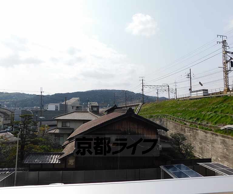 眺望　電車通りますよ。