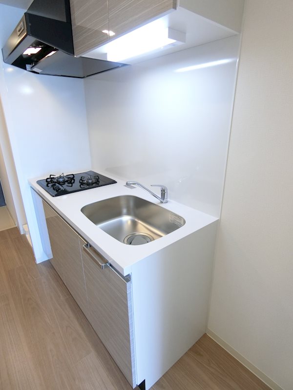 キッチン　2口コンロのシステムキッチンです。