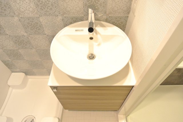 洗面設備　図面写真は反転タイプになりますので、図面写真はイメージとなり