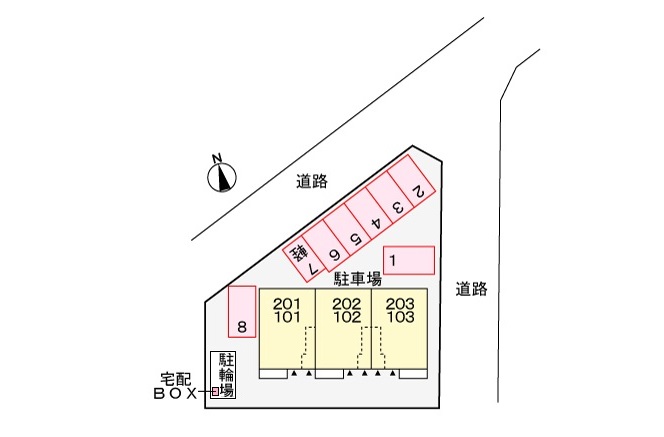 駐車場　配置図