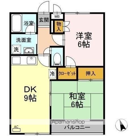 セブンアルコ B棟の間取り写真