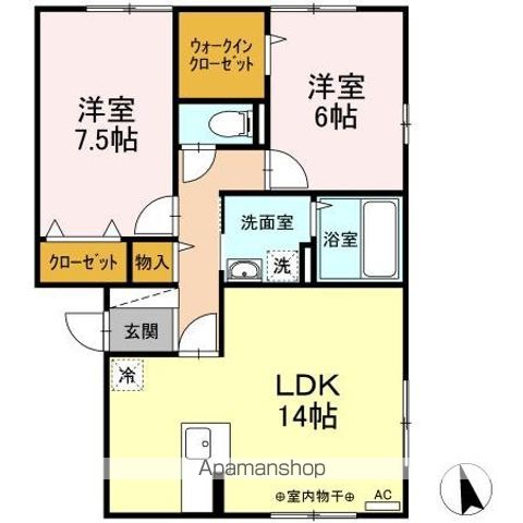 ピュアタウン Aの間取り写真