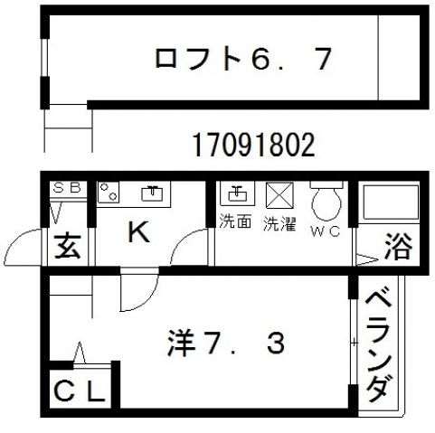 地下鉄御堂筋線 あびこ駅 徒歩8分 2階建 築9年の間取り写真