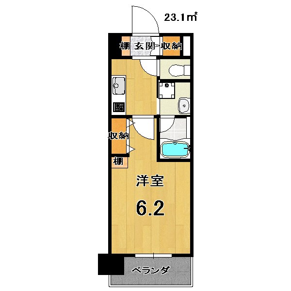 アスヴェル京都四条西院の間取り写真