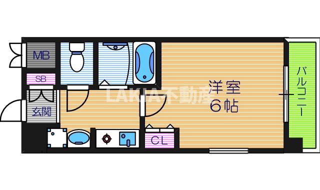 ラナップスクエア上本町の間取り写真