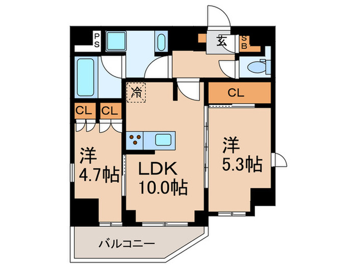 コンフォリア東大井IIの間取り写真