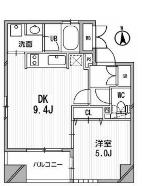 都営浅草線 三田駅 徒歩3分 11階建 築23年の間取り写真