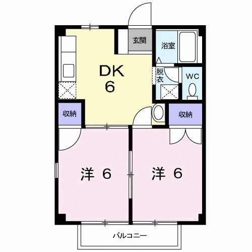 六田アパートHAMADAの間取り写真