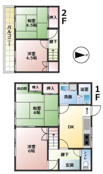 熊見戸建の間取り写真