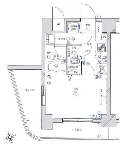 グリフィン横浜・天王町弐番館の間取り写真