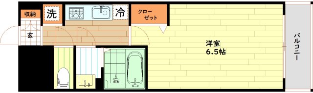 地下鉄中央線 九条駅 徒歩2分 14階建 築7年の間取り写真