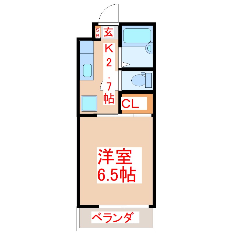 サンハイツありむら8の間取り写真