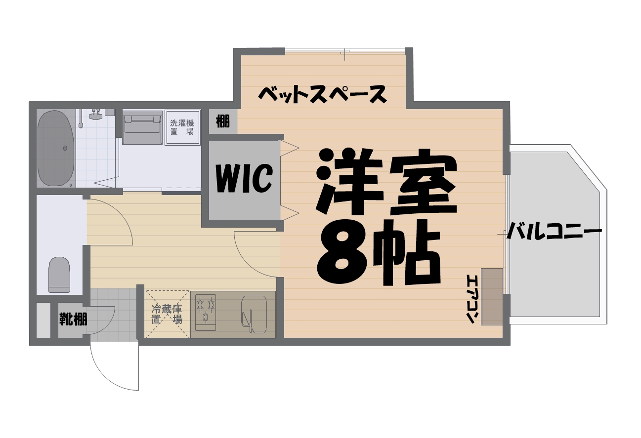 La Casa Segretaの間取り写真