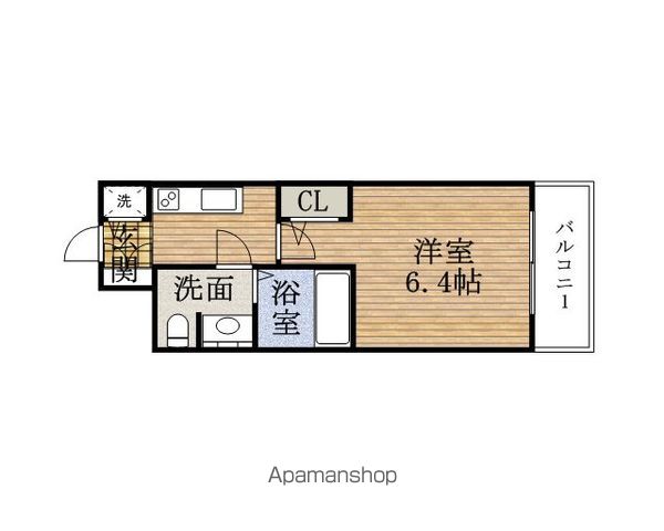地下鉄千日前線 桜川駅 徒歩7分 14階建 築14年の間取り写真