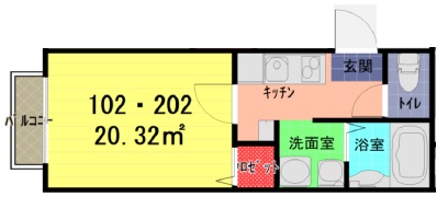 サクセス川越の間取り写真