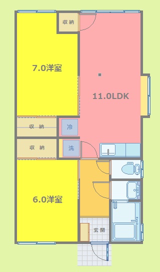 ロジュマンTNの間取り