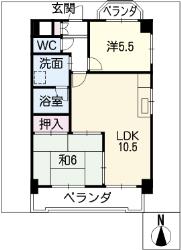 リヴァーサイド植田の間取り