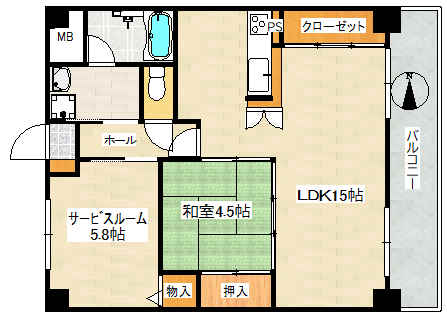 エネピア庚午北の間取り