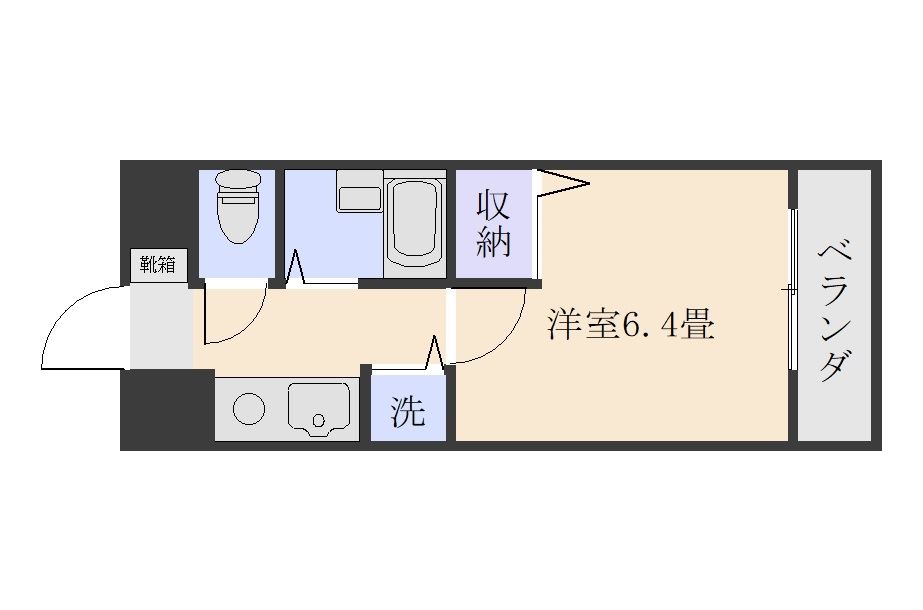 ライオンズマンション交通局前４０９号の間取り