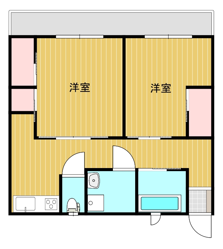 ブランシェ赤海の間取り